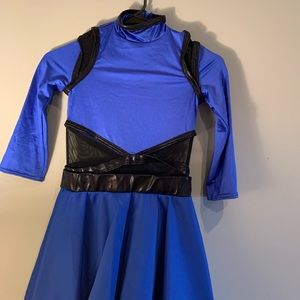 Weissman Royal Blue & Black Dance Costume